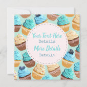 Zoete behandelingen slaan de datum op save the date (Voorkant)