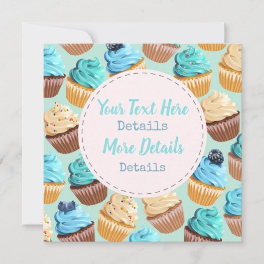 Zoete behandelingen slaan de datum op save the date (Voorkant)