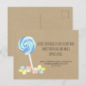 Zoete behandelt de bouw van onroerend goed verwijz briefkaart (Voorkant / Achterkant)