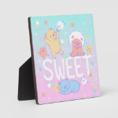 Zoete Beren met Fluffy Monsters Fotoplaat (Voorkant)