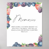 Zoete bes - herinneringen met de bruid poster (Voorkant)