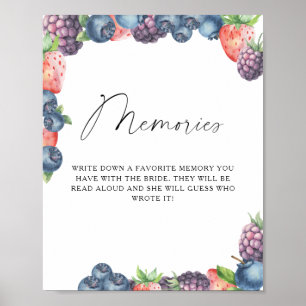 Zoete bes - herinneringen met de bruid poster