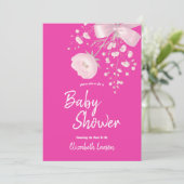 Zoete Bes Kleurige Wilde Bloem Baby Shower Kaart (Staand voorkant)
