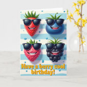 Zoete Bes Verjaardagskaart Kaart (Gele Bloem)