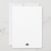 Zoete bessen Baby shower Uitnodigingsbosbessen Kaart (Achterkant)