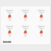 Zoete Bessen Stickers Kinderverjaardagsfeestje (Vel)