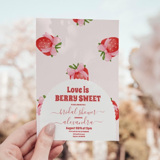 Zoete bessen vrijgezellenfeest kaart