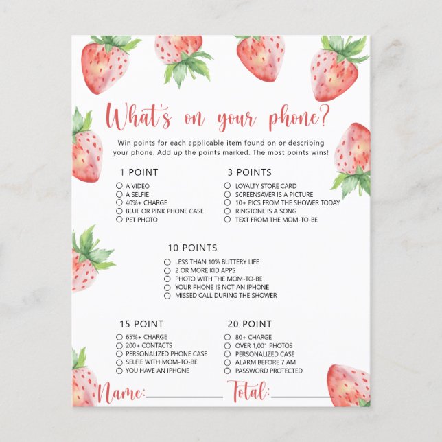 Zoete bessen - Wat is er op uw telefoon spel (Voorkant)