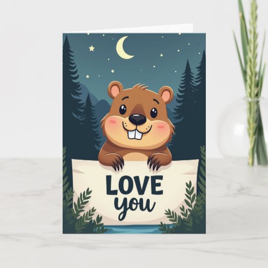 Zoete Bever Liefde Kaart (Voorkant)