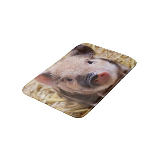 Zoete biggetje badmat (Gekanteld)