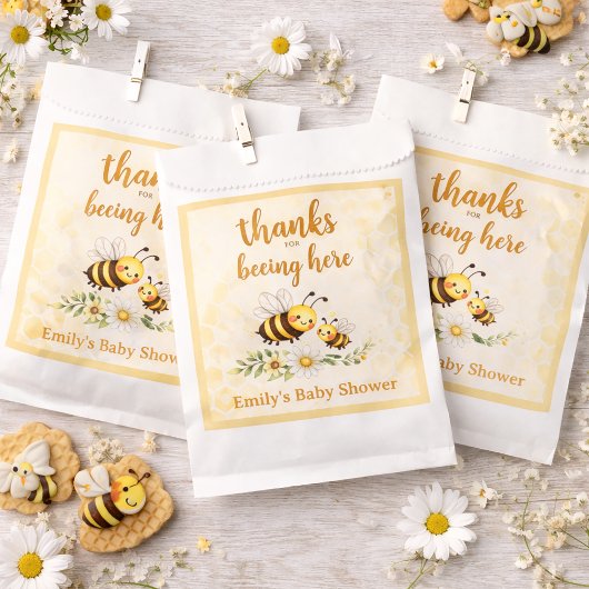 Zoete Bij Baby Shower Bedankzakje