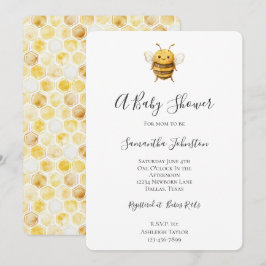 Zoete Bij Baby Shower Kaart