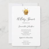 Zoete Bij Baby Shower Kaart (Voorkant)