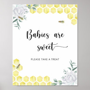 Zoete Bij baby's zijn lief Poster