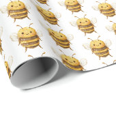 Zoete Bijen Baby Shower Cadeaupapier (Rol Hoek)