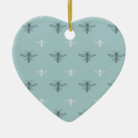 Zoete bijen keramisch ornament (Voorkant)