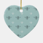 Zoete bijen keramisch ornament (Achterkant)