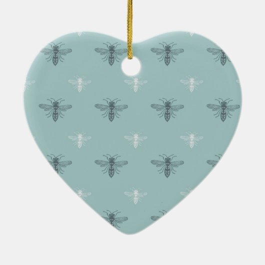 Zoete bijen keramisch ornament (Achterkant)