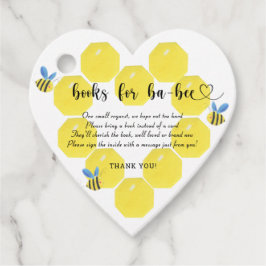 Zoete bijenboeken voor baby-kaartje bedankjes labels