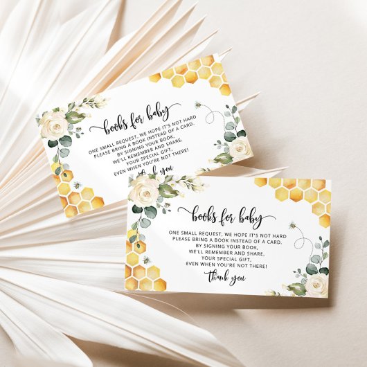 Zoete bijenboeken voor baby-kaartje informatiekaartje