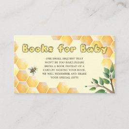 Zoete bijenboeken voor baby-kaartjesbaring c informatiekaartje