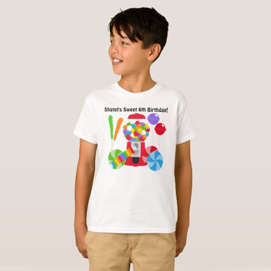 Zoete Birthday Custom T-shirt (Voorkant volledig)