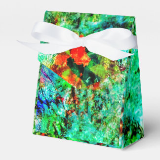 Zoete blauwe abstracte Favor Box,Oceaan kalmerend Bedankdoosjes