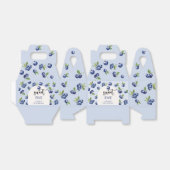 Zoete blauwe bessen kinderen verjaardag bedankdoosjes (Uitgevouwen)