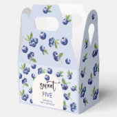Zoete blauwe bessen kinderen verjaardag bedankdoosjes (Geopend)