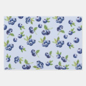 Zoete blauwe bessen kinderen verjaardag inpakpapier vel (Voorkant 2)