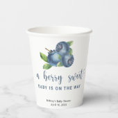 Zoete blauwe bessen papieren bekers (Achterkant)