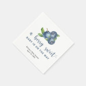 Zoete blauwe bessen servet (Hoek)