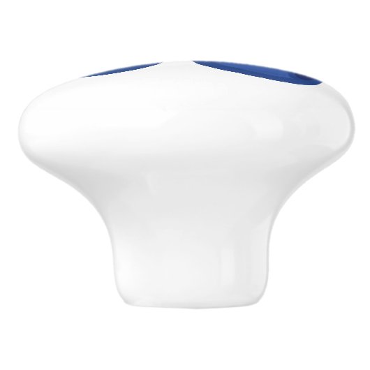 Zoete blauwe bosbessen keramische knop (Zijkant)