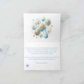 Zoete blauwe dolfijnen onder het Zee Bedankkaart (Binnen)