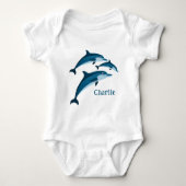 Zoete blauwe dolfijnen romper (Voorkant)