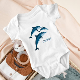 Zoete blauwe dolfijnen romper