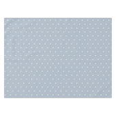 Zoete Blauwe Witte Stippen Vintage Tafelkleed (Voorkant (Horizontaal))