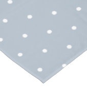 Zoete Blauwe Witte Stippen Vintage Tafelkleed (Gekanteld)