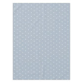 Zoete Blauwe Witte Stippen Vintage Tafelkleed (Voorkant)