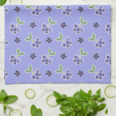 Zoete Blauwebes Patroon Keuken Handdoek (Gevouwen)