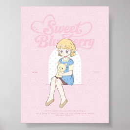 Zoete Blauwebessendromen ✩°。 ⋆。°✩ Poster