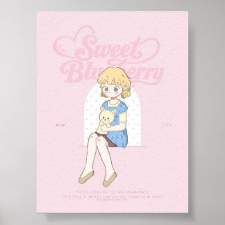 Zoete Blauwebessendromen ✩°。 ⋆。°✩ Poster