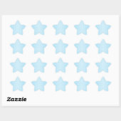 Zoete Bleke Teal Blauwe en Witte Stippen Ster Sticker (Vel)