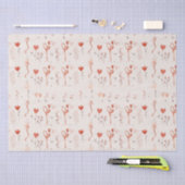 Zoete bloem liefde patroon tissuepapier (Craft)
