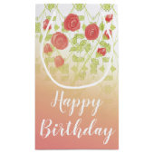 Zoete bloem patroon ontworpen klein cadeauzakje (Achterkant)