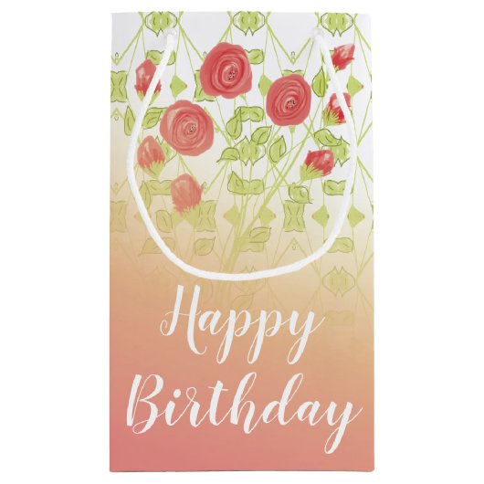 Zoete bloem patroon ontworpen klein cadeauzakje (Achterkant)