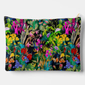 Zoete bloemen bladeren kleurrijke monogram patroon etui (Achterkant)