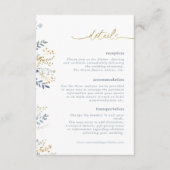 Zoete Bloemen Bruiloft Details ID1045 Informatiekaartje (Voorkant)