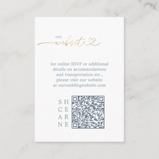 Zoete Bloemen Bruiloft Website ID1045 Informatiekaartje (Achterkant)