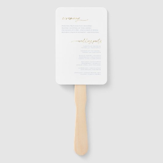 Zoete Bloemen Trouwprogramma ID1045 Handwaaier (Achterkant)